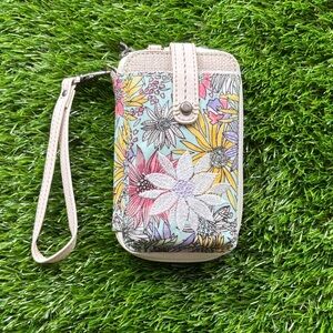 The Sak Floral Phone Wristlet with Strap